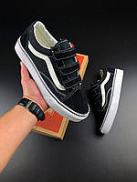 Мужские черные кеды Vans Old Skool, молодежные стильные кеды для парней, модные кроссовки для молодежи от Ванс