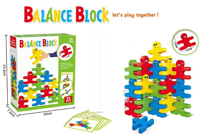 Ігровий набір "Балансувальні блоки" 6888, 36 деталей, 5 карток, фото 1
