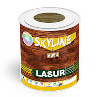 Лазурь декоративно-защитная для обработки дерева LASUR Wood SkyLine Дуб темный 0.75 л