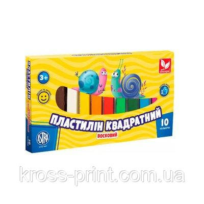 Пластилін 10цв 200 г Школярик 303115006 восковий