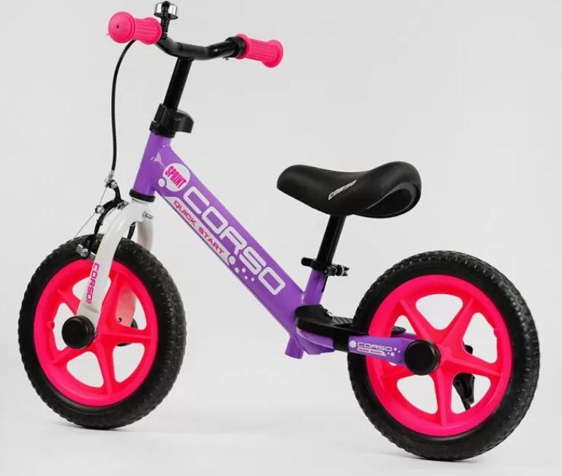 Детский транспорт велобег, уличный беговел для детей, беговел детский баланс, самокат-беговел пуки фиолетовый - фото 9 - id-p1855778382