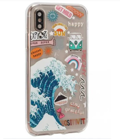 Чохол накладка Stickers Series TPU Case для iPhone XS Max Design 9 (positivit), фото 1