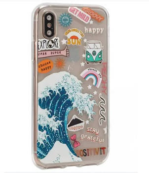 Чохол накладка Stickers Series TPU Case для iPhone XS Max Design 9 (positivit)