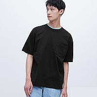 Футболка Uniqlo CREW NECK HALF SLEEVE размер XS чорна (446935)