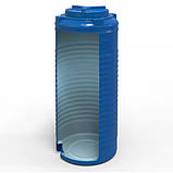 Ємність 200 л вузька вертикальна двошарова Командор 2000, фото 2