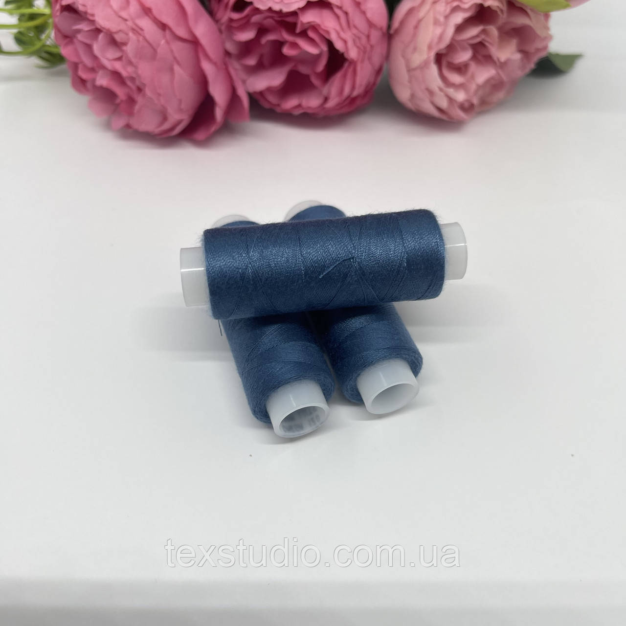 Нитка сизо-синій Omega 120 200 м. col 01198, фото 1