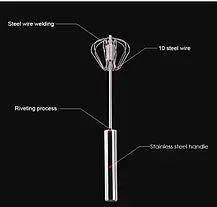 Вінчик hand mixer with Mixer With Blister 33 см. Напівавтоматичний міксер для яєць,, фото 6