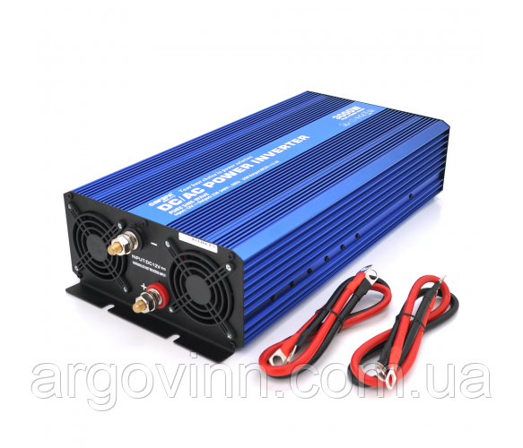 Інвертор напруги з правильною синусоїдою Carspa-SINUS P3000-122 (3000Вт), 12/220V, 2xShuko, 1USB