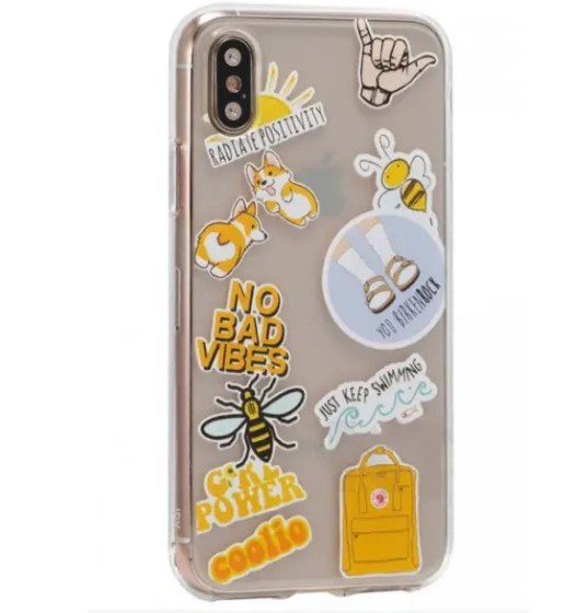 Чохол накладка Stickers Series TPU Case для iPhone XS Max Design 6 (radiate positivity), фото 1