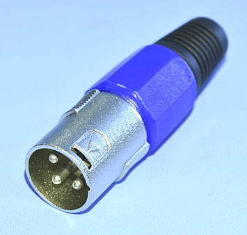 №0811Bl Штекер CANON кабельний 3pin синій WTY0054