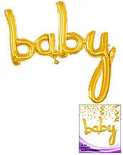 Фольгований напис Baby золотий 118х87см Китай уп
