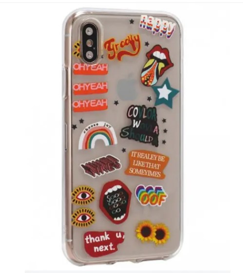 Чохол накладка Stickers Series TPU Case для iPhone XS Max Design 10 (off), фото 1