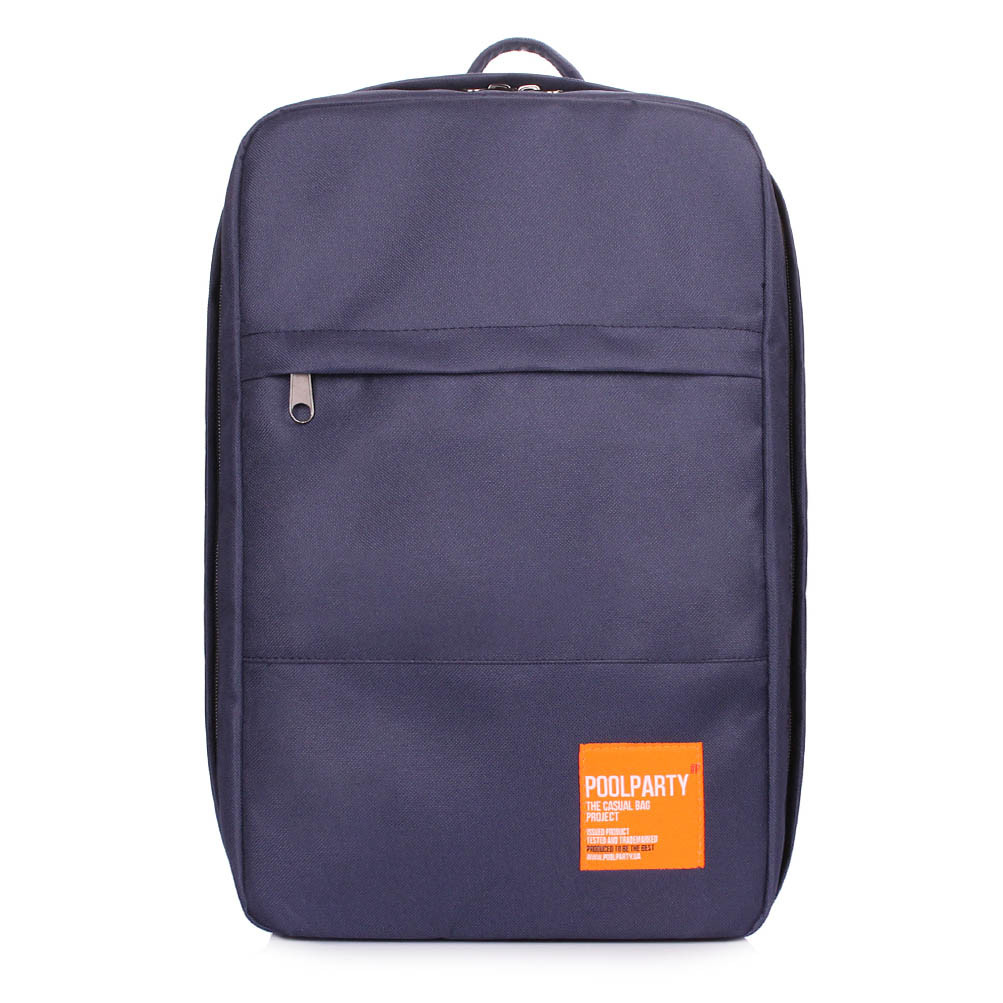 Рюкзак-сумка для ручної поклажі Poolparty HUB - Ryanair / Wizz Air / МАУ темно-синій