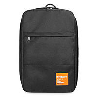 Рюкзак-сумка для ручной клади Poolparty HUB - Ryanair/Wizz Air/МАУ черный