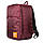 Рюкзак-сумка для ручної поклажі Poolparty HUB - Ryanair / Wizz Air / МАУ бордовий, фото 2
