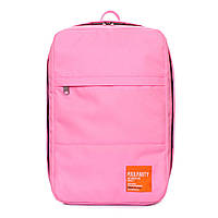 Рюкзак-сумка для ручної поклажі Poolparty HUB 40x25x20 см - Ryanair / Wizz Air / МАУ рожевий