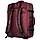 Рюкзак-сумка для ручної поклажі Poolparty Cabin 55x40x20 МАУ бордовий, фото 2