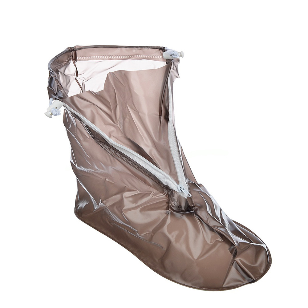 Чехлы на обувь от дождя (размер XXL - 31см) Коричневые, дождевики для обуви, многоразовые бахилы от дождя (NS) - фото 3 - id-p1855793398