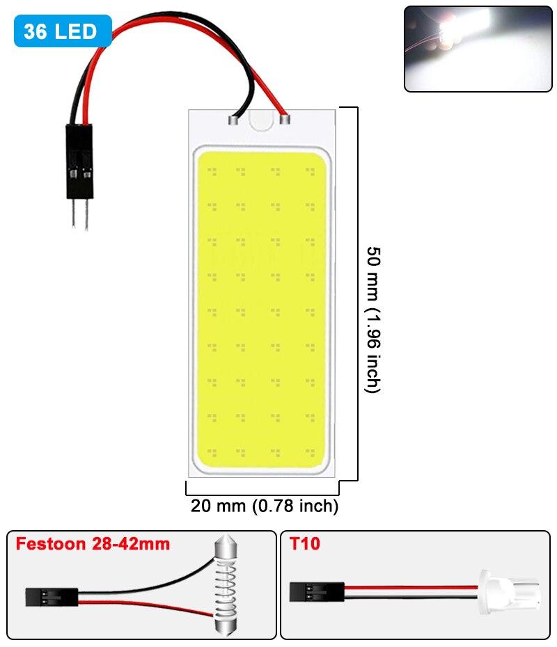 C5W C10W Т10 W5W розмір 50x20 36 LED лампа салону автомобіля світлодіодна