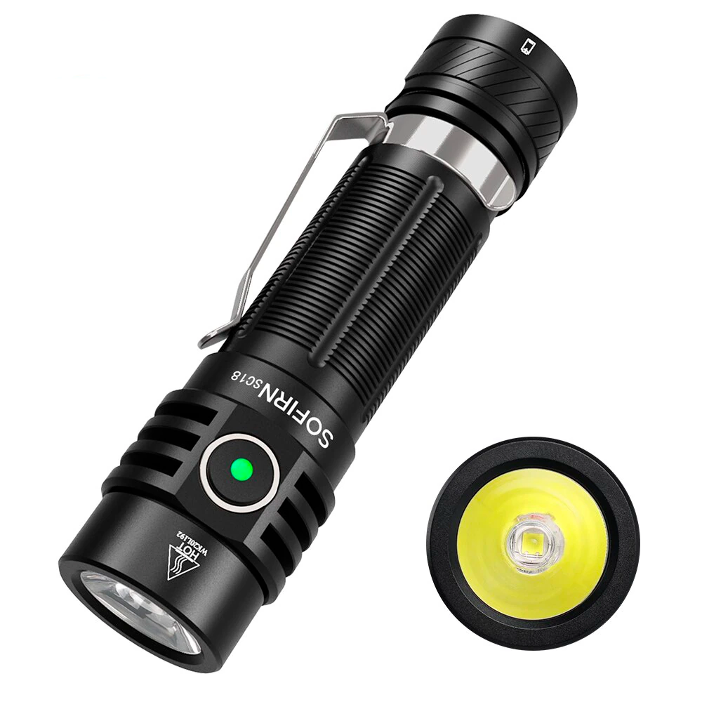 Ліхтарик Sofirn SC18 6500K SST40 IPX8 1800 Lumen black