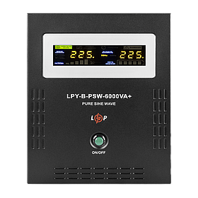 ДБЖ з правильною синусоїдою 48V LPY-B-PSW-6000VA+(4200Вт)10A/20A