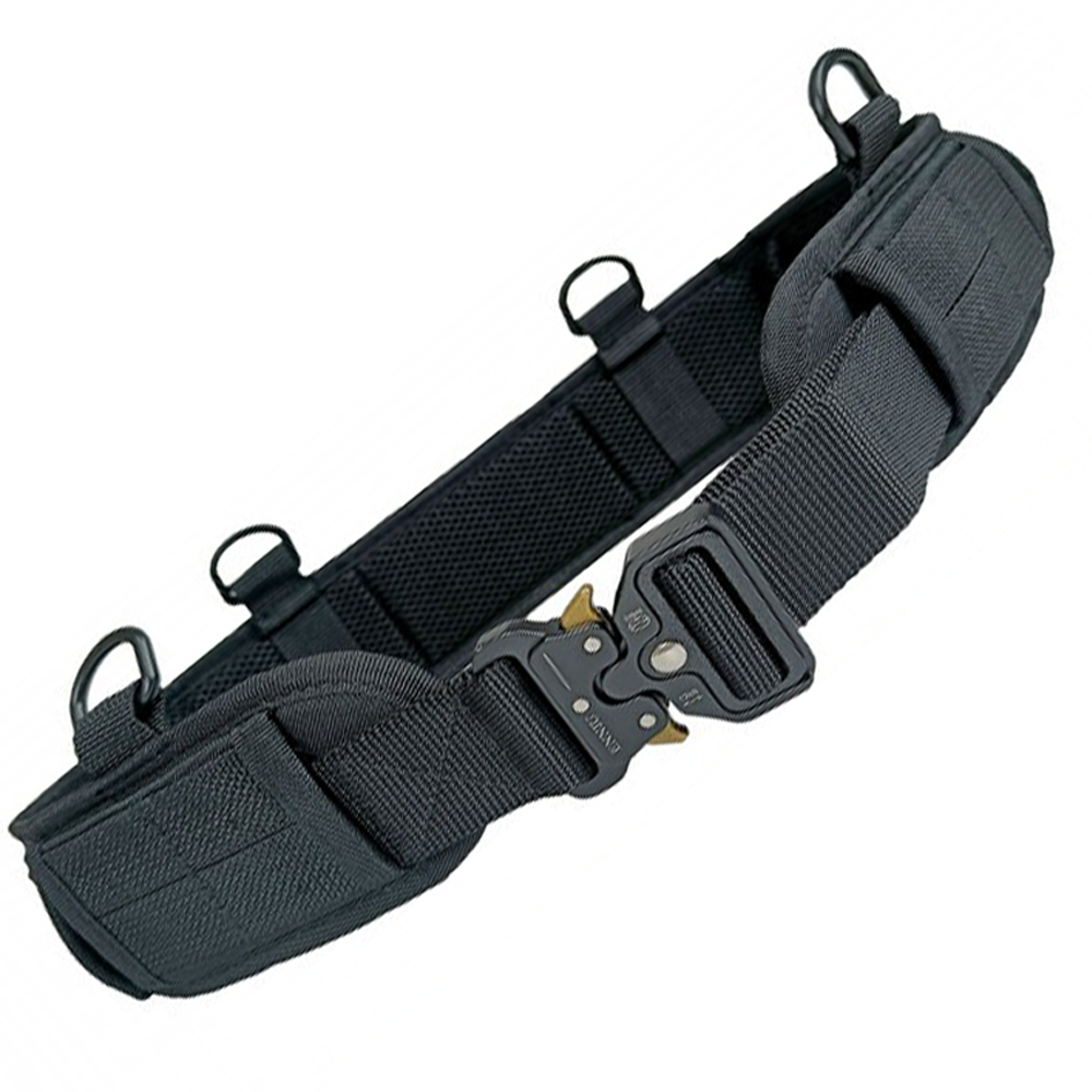 Ремінь тактичний із системою MOLLE 125 см Чорний / Армійський пояс