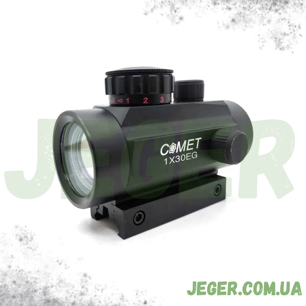 Коліматорний приціл Comet 1x30 EG (мітка Dot, червоний/зелений) JGR