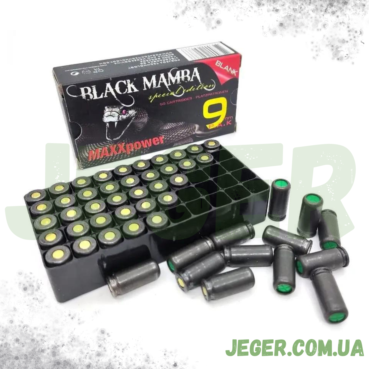 Патрон холостий MaxxTech 9мм пістолетний Black Mamba