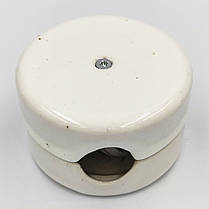 Розподільна коробка для ретро проводки 80мм керамічна біла RE-18573, фото 2
