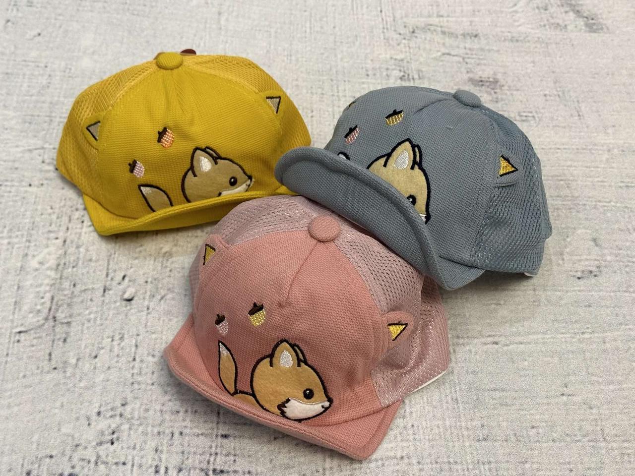 Оптом Кепки на малюків з вушками "Лиска"