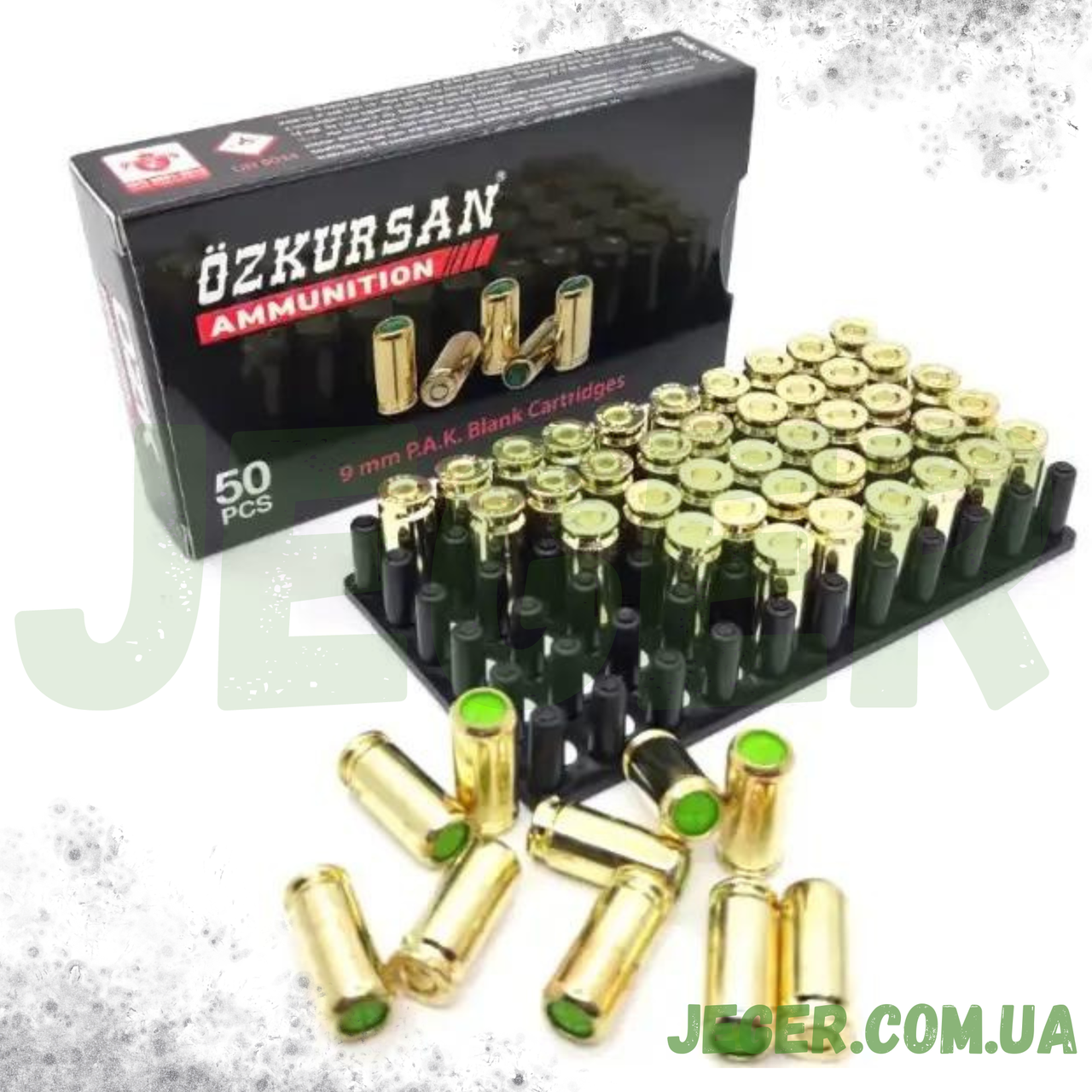 Патрон холостий Ozkursan 9 мм пістолетний (50 шт.) JGR