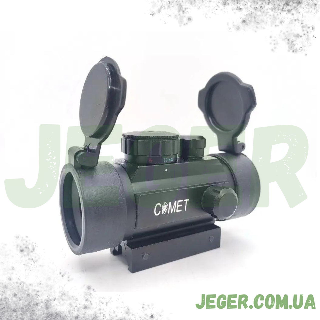 Коліматорний приціл Comet 1x30 RGB (кришка-фліп, Dot — red/green) JGR