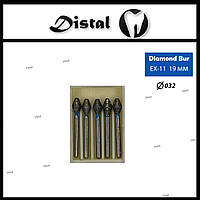 Стоматологический бор алмазный EX-11 для турбинного наконечника 19 мм Cпециальная форма