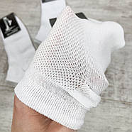 Короткі білі шкарпетки з сіткою Житомир 25-27, фото 2