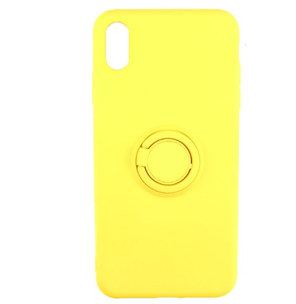 Чохол накладка Ring Silicon Case для Apple iPhone Xs Max Yellow, фото 1