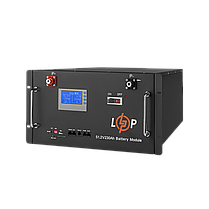 Акумулятор LP LiFePO4 48V (51,2V) - 230 Ah (11776Wh) (Smart BMS 200A) з LCD RM RS485/CAN, фото 3