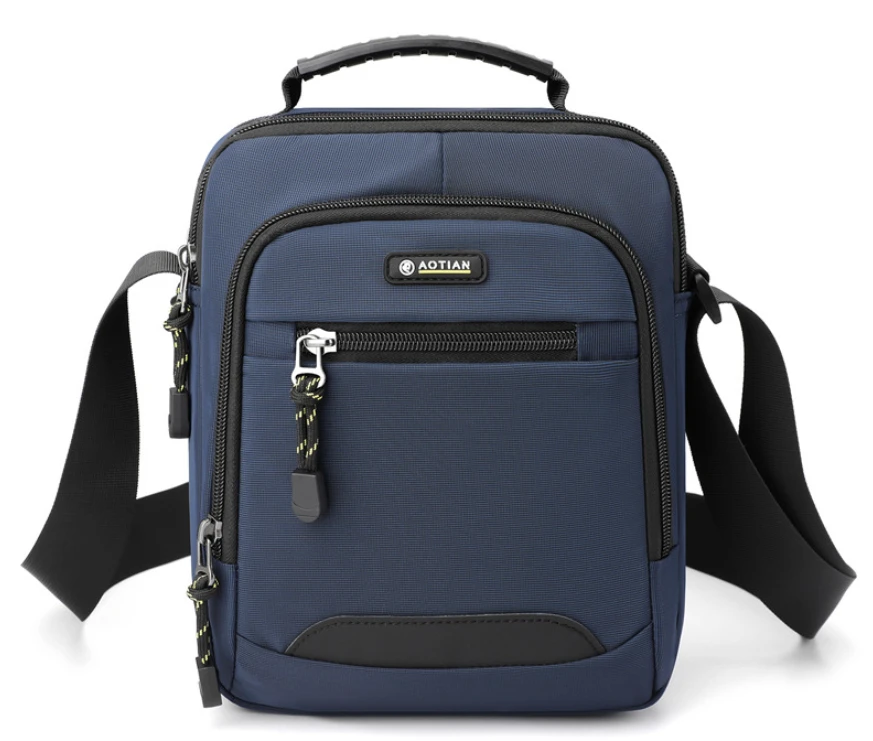 Сумка чоловіча AOTIAN Синій 25х21х8 см (2144), фото 1