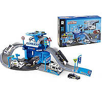 Гараж паркінга для машинок Поліція (40 деталей, 2 поверхи) 660 А-86