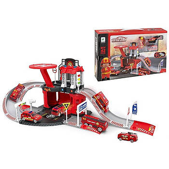 Гараж паркінга для машинок "Пожежна станція" (42 деталі, 2 поверхи) 660 А-87