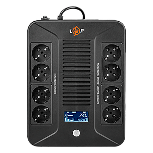 Лінійно-інтерактивне ДБЖ LP-600VA-8PS (360Вт), фото 1