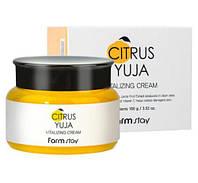 Витаминный крем с юдзу от пигментации Farmstay Citrus Yuja Vitalizing Cream 100 г