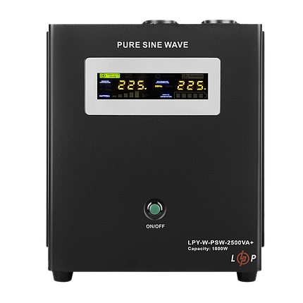 ДБЖ з правильною синусоїдою 24V LPY-W-PSW-2500VA+(1800Вт)10A/20A, фото 1