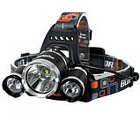 Налобний ліхтарик RIAS RJ-3000 COP Cree T6+2Q5 2x18650 Black (3_01762), фото 3