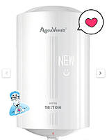 Водонагреватель #1 Aqua Verso Triton 80 V ..Мокрый медный тэн.. Круглый .. бойлер для дома.. Огонёк)