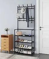 Универсальная вешалка для одежды New simple floor clothes rack size 60X29.5X151 см Черная