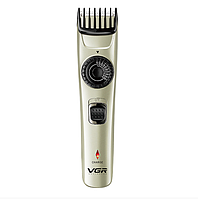 Бездротова машинка-тример для стриження волосся VGR V-031 з насадками для бороди та вусів