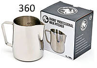 Питчер Rhinowares 360 мл ПРО Молочник Professional Milk Pitcher с метками