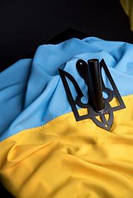 Тримач у формі герба фасадний для одного прапора вуличний із сталі, чорний