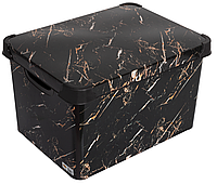 Контейнер Violet House 0648 Decor Marble Black 20 л