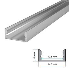 Профіль для СВІТЛОДІОДНИХ стрічок накладної